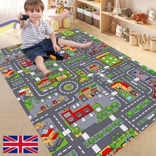 Children village mat - mat, kids