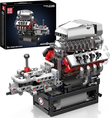 Engine building toy set - v8,