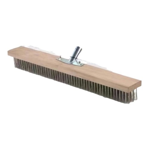 Metal wire stiff garden broom - stiff,