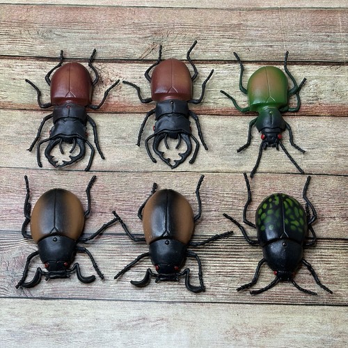 Vtg rubber beetles lot - rubber,