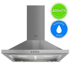 Abode Chimney Cooker Hood Stainless Steel Vented 60cm with 3 Speeds ASCH6031SS