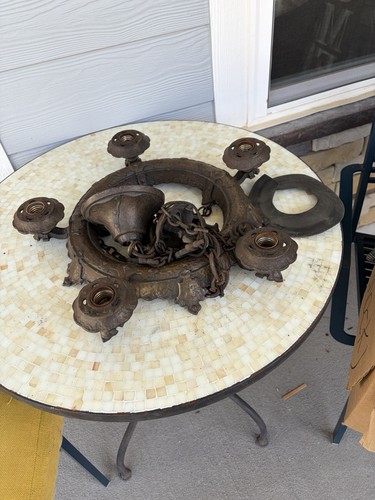 Pair antique cast iron - pair,