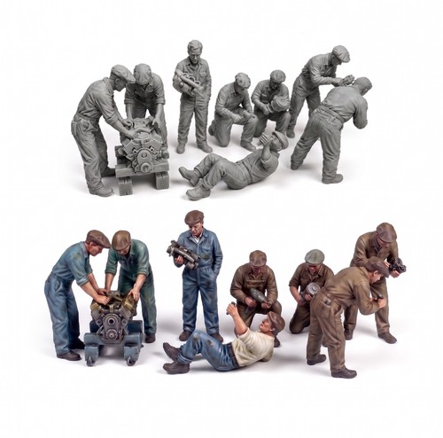 Mechanics figures set - mechanics, of
