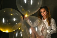 10 GREAT CATTEX 45cm Ø Packing Balloons * 10 Balloons Clear Wide Mouth STUFFER