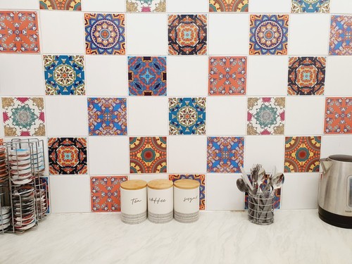 Mosaic tile stickers transfers - mosaic,