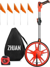 ZHJAN Measuring Wheel 99,999.9 Meters, Foldable Measuring Wheel with Storage