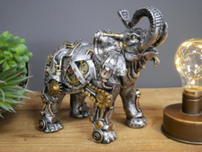 Steampunk Elephant Industrial Home Decor Rustic Fantasy Ornament Unique Gift