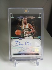 Gary Payton On Card Auto /49 2023-24 Panini Noir