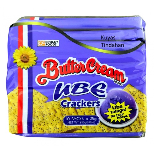 Butter cream crackers ube - crackers,