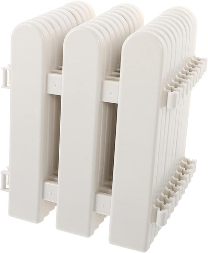 Doitool white plastic picket - white,