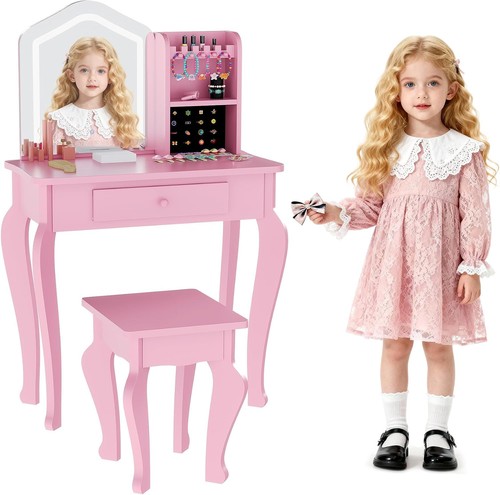 Kids vanity lighted - w/, mirror