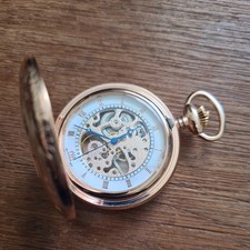 Metal Gents half hunter PWC London Pocket Watch Working 