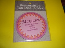 TAX DISC  HOLDER..( MAGNETIC )...........( MARGARET )......