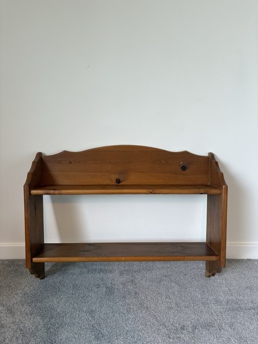 Vintage solid pine wall - solid, shelf