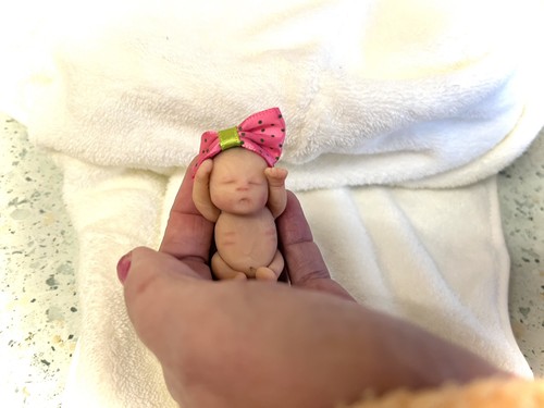 Hand sculpted baby polymer
