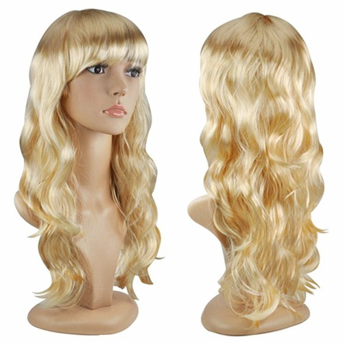 Blonde wig long - long, hair
