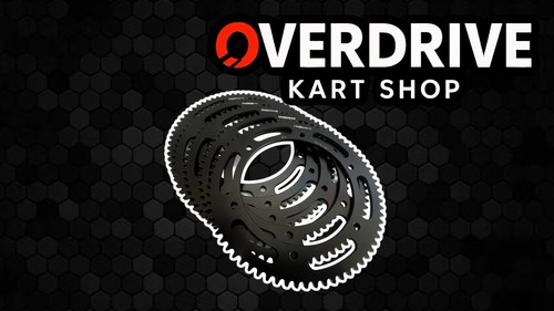 Overdrive 74t kart sprocket - overdrive,