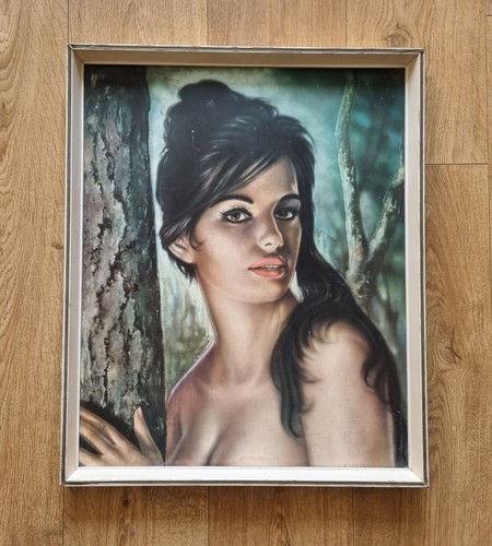 Large vintage framed print - large, on
