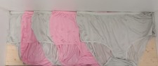 NWOT Assorted Comfort Choice 5 Pair Pack Nylon Brief Panties Size 14