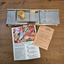 Vintage Bron Marque Deposee Stainless Steel Vegetable Mandolin Slicer - France