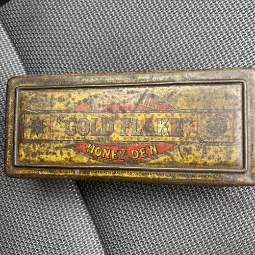 Tobacco cigarette tin gold - cigarette,
