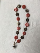 Kazuri Kenya coin bead necklace