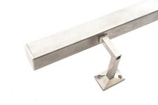 Handrail Stair Rail Square Stainless Steel 304 with Square Brackets & Flat Ends