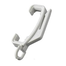 White Curtain Track Rail Hook Hooks Gliders Harrison Drape Extra Valance x 10