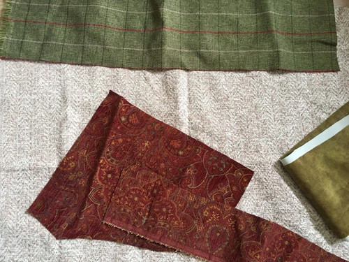 New upholstery fabric pieces