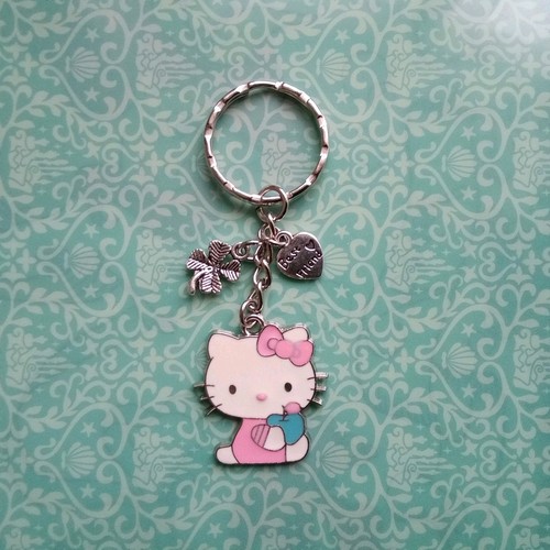 Hello kitty keyring pink - kitty,