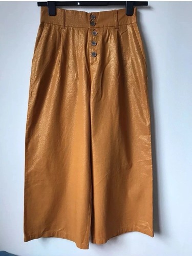 Zara wide leg mustard - zara,