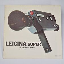 Leitz Leicina 'Super' Camera Original Marketing Information Colour Brochure 1970