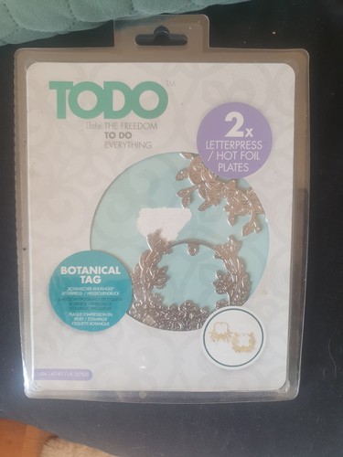 Todo letterpress hot foil - todo,
