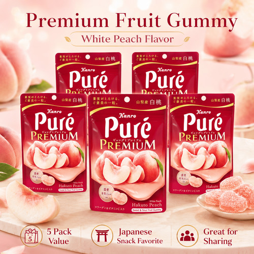 Pack japanese fruit candy - 5,
