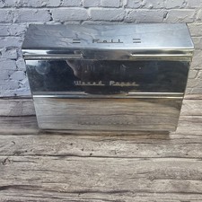 Vintage MCM Sovereign Chrome Kitchen Foil Wax Paper & Towels Dispenser READ DESC