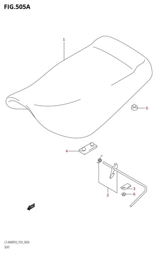Suzuki genuine atv - suzuki, cushion