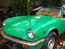 TRIUMPH SPITFIRE MK4/1500 FIBREGLASS BONNET-GOOD CONDITION
