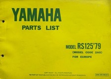 YAMAHA RS125 1979 MODEL -