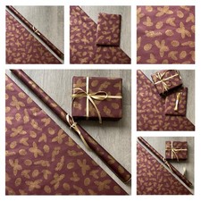 Christmas Wrapping Paper Kraft Patterned Eco Recyclable MANY DESIGNS Roll Sheet