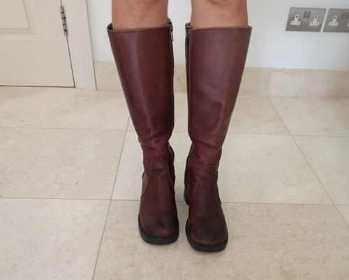 Mustang leather boots - , dark