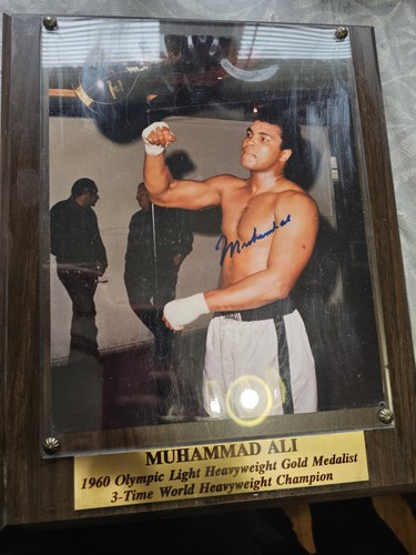 Muhammad ali autographed photo - muhammad,