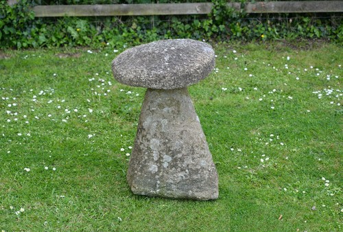 Old vintage stone mushroom - vintage,