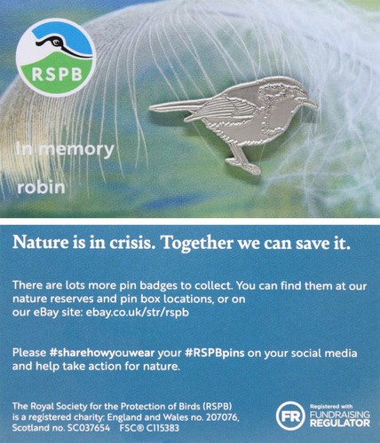 Rspb pin badge special - rspb,