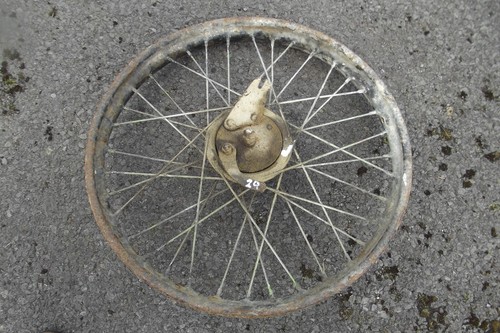 Vintage moped autocycle front - moped,