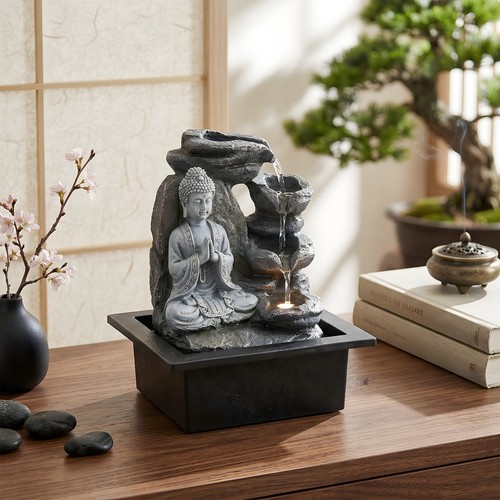 Tabletop water fountain buddha - tabletop,