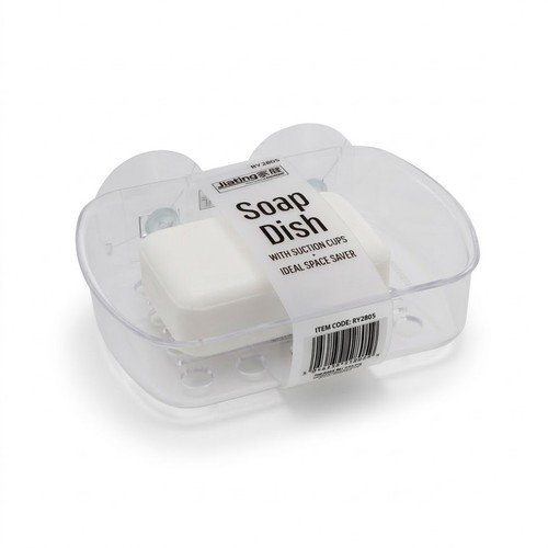 Clear suction soap dish - dish, –