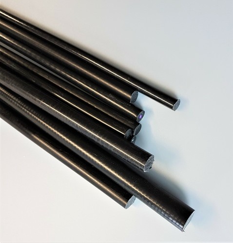 Nylon bar rod round - round, black