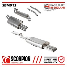 SBM012 Scorpion Exhaust Half System fits BMW 325 E30 inc Cabrio & Touring 85-88
