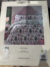 Cath Kidston Dolls House Christmas Kingsize Duvet  Set. Brand New.