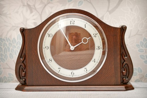 Restored elliott mantel clock - mantel,